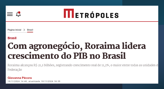 Lá já tem ZEE e CRÉDITO RURAL e está embalado. Aqui, nem ZEE, nem crédito rural! Até quando?