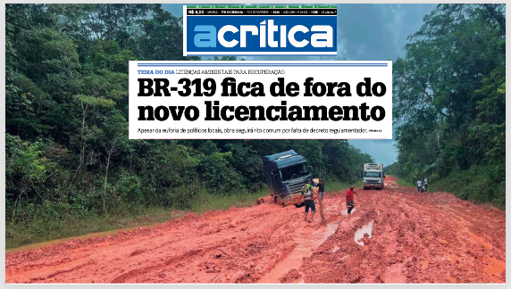 Quase 20 anos de Lula e Dilma, o resultado é esse da MANCHETE de ÀCRÍTICA deste sábado (07/02/2026)