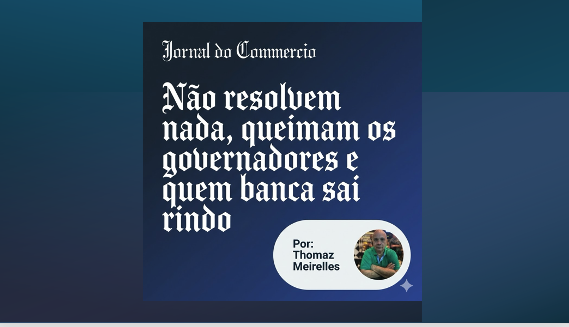 Meu artigo no Jornal do Commercio