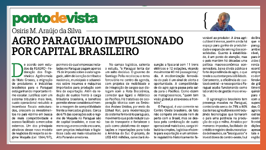 Investem no Paraguai, esquecem o Amazonas. A culpa é nossa!
