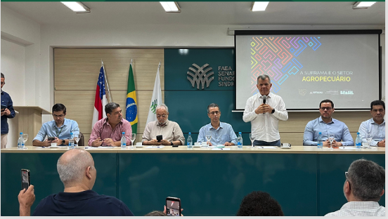 FAEA promove reunião com superintendente da Suframa para discutir fortalecimento do AGRO na Zona Franca de Manaus