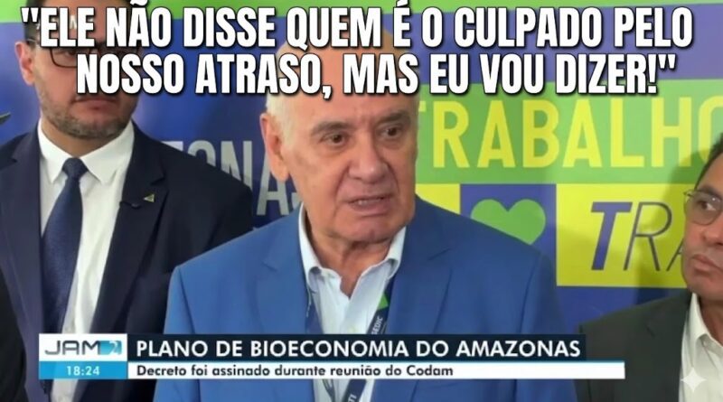 Ele não disse quem é o culpado pelo nosso atraso, mas eu vou dizer!