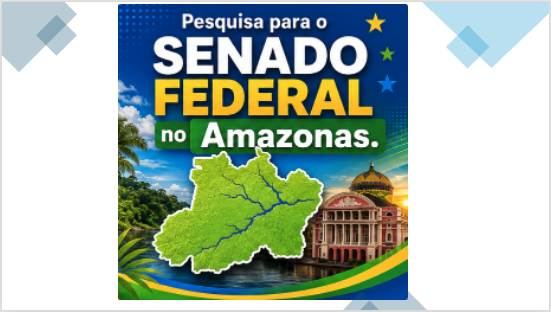 Nova pesquisa para o SENADO FEDERAL. Lembro que podemos votar em DOIS candidatos. São duas vagas…