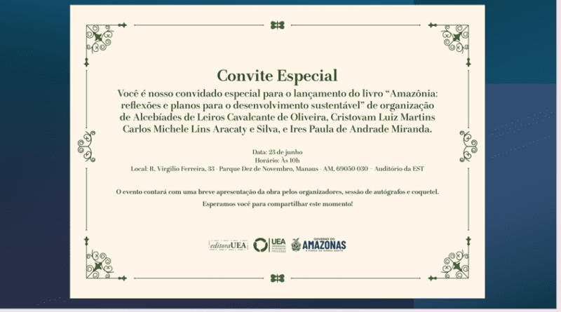 Convite para o Lançamento do Livro do FOCOS