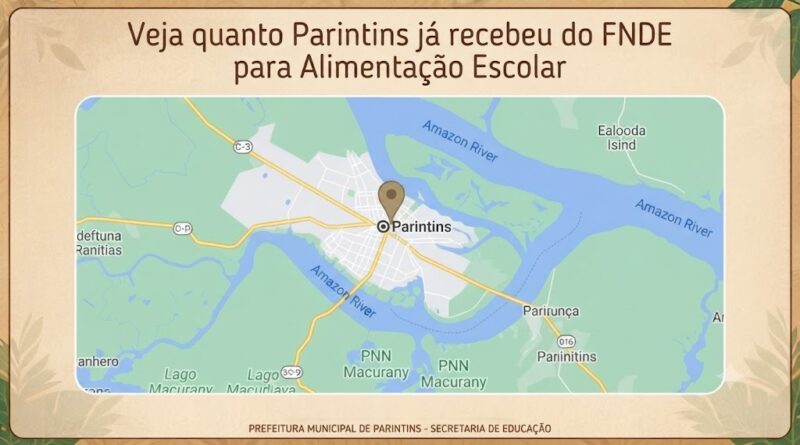 Veja quanto a prefeitura de PARINTINS já recebeu do FNDE para alimentação escolar
