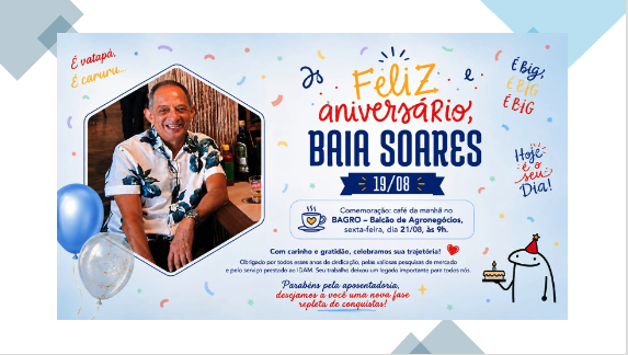 Homenagem a um exemplo de servidor: Feliz aniversário e boa aposentadoria