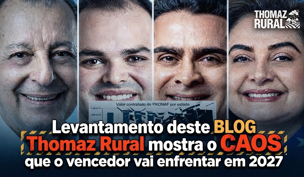 Levantamento deste BLOG Thomaz Rural mostra o CAOS que o vencedor vai enfrentar em 2027