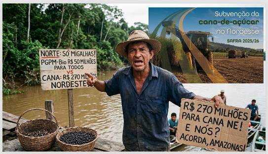 O Otário do Norte: Governo Lula libera R$ 270 milhões para CULTIVO no Nordeste e só R$ 50 milhões para o EXTRATIVISTA. Acorda, Amazonas!