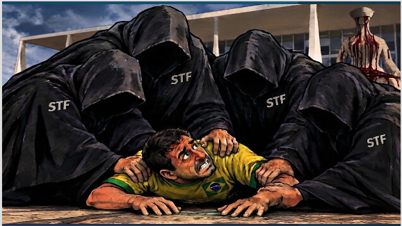 Exatamente esta a imagem que resume o que vi hoje no STF