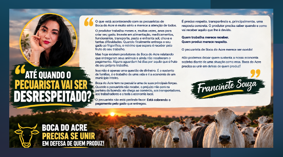 Opinião de leitora do BLOG sobre o que está acontecendo em Boca do Acre