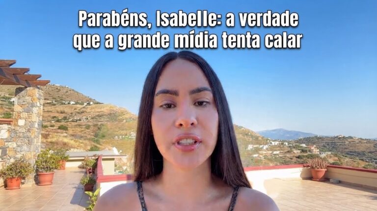 Parabéns, Isabelle: a verdade que a grande mídia tenta calar