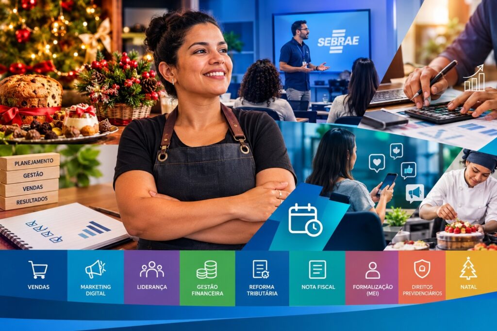 Do Natal à Reforma Tributária: SEBRAE AM oferece capacitações diversificadas para pequenos